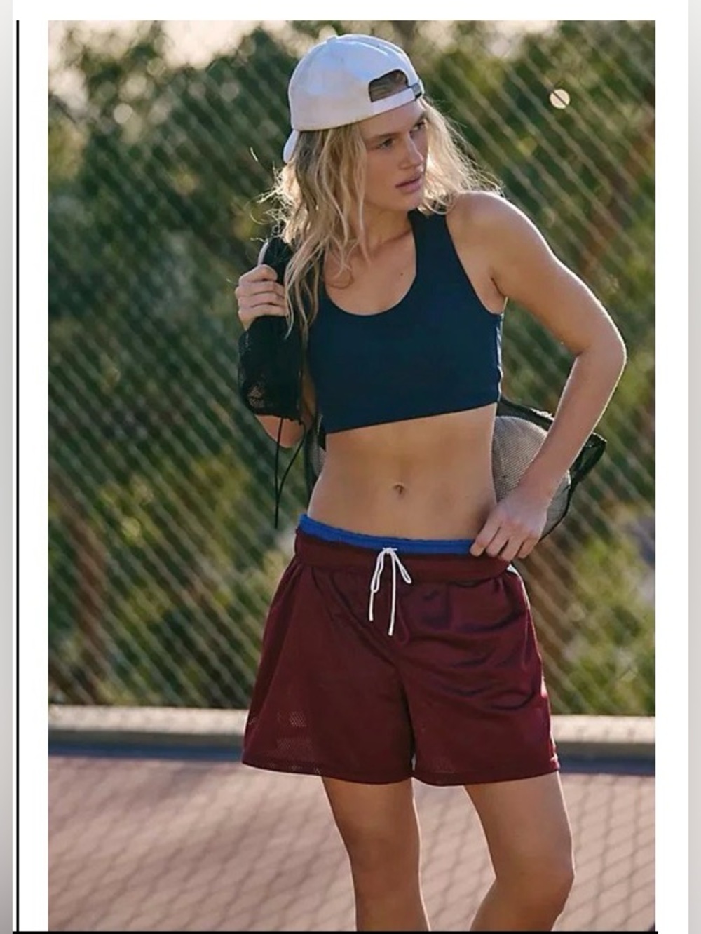 FP Movement by Free People Maroon Athletic Shorts